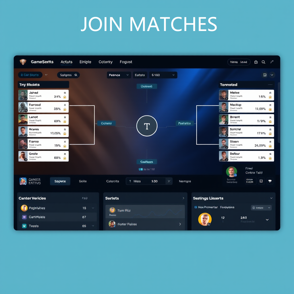 faceitie competitive gaming platform interface showing tournament brackets, player statistics, and engagement tools for game studios and esports organizers