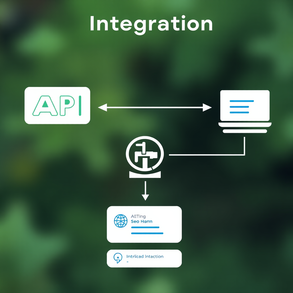 Technical integration interface showing API development, webhook configuration, and custom plugin creation for seamless game infrastructure connectivity