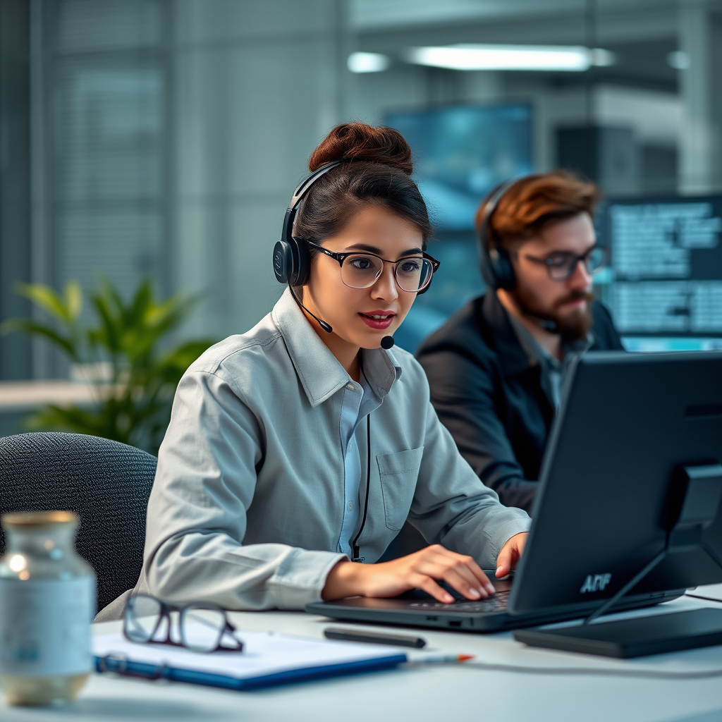 Professional technical support team working on gaming platform integrations and API development